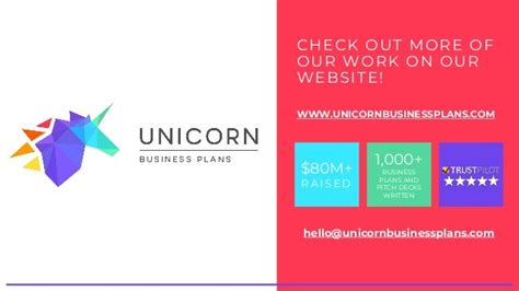 Unicorn Business Plans Anmeldung Charts Bookmark Button.